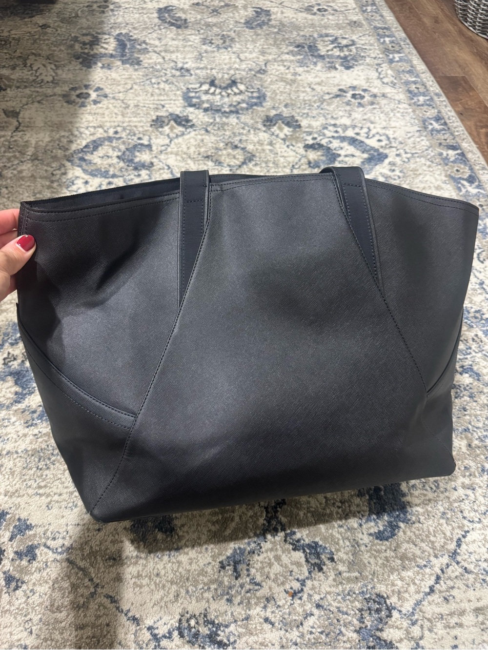 lululemon athletica Black Large Tote with Sleek Paneling